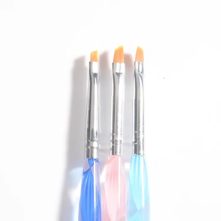 nail art brush tool Wholesale Pencils 3D Magnetic Mental Handle UV Gel Painting Acrylic Brush Nail Gel Brush