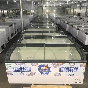 卸売り150L商用ディスプレイクーラートップスライドガラスアイスクリームチェスト冷凍装置 - Product Image 3