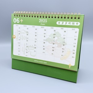 2026 High Quality Customized Size Offset Paper &amp; Cardboard Desk Calendar with Hot Stamping and <strong>Full</strong> Coloring - Product Image 1