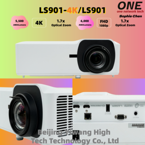Projecteur laser ViewSonic LS901-4K 5500 ANSI Lumens 3840x2160 4KUHD 3D à prix bas, rapport de contraste natif élevé - Product Image 1