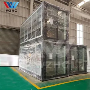 Wzh – conteneur modulaire de maison en chine, deux chambres à coucher de luxe, forme A, conteneur de vie en béton, préfabriqués, bâtiment de maison pour l'école, grèce