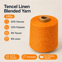 Cardigan T-shirt en tricot d'été de qualité supérieure, teint, écologique, lisse et respirant, tissé sur métier 1/52s pour lin