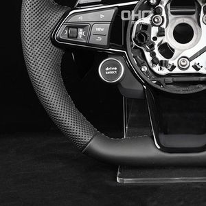Avec bouton de démarrage R8 Select Volant semi perforé tout cuir pour <span class=keywords><strong>Audi</strong></span> A3 A4 A5 A6 C7 C8 <span class=keywords><strong>Q3</strong></span> Q5 Q7 4L SQ5 SQ8 TTRS - Product Image 4