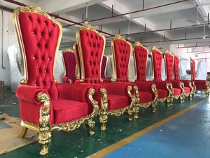 Budget-Friendly Large Antique Lion <strong>White</strong> Throne Chairs for Weddings Dining Outdoor <strong>Halls</strong> Events Solid Stainless Steel Elegant - Product Image 5