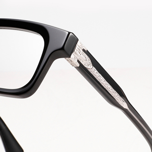 Full Rim Rectangle <b>Eyeglasses</b> <b>Frames</b> Men Solid Color Anti-Uv Vision Correction Adult Unisex - Product Image 2