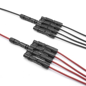 IEC Certification 1000V DC Power Solar Connector PV004-T4 PC Housing Waterproof Dustproof IP65 Single Core Tinned Copper T Type - Product Image 6