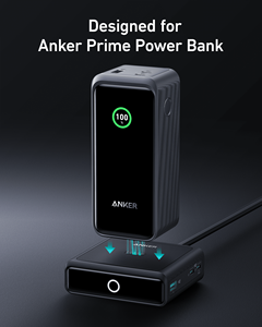 Base de charge <span class=keywords><strong>Anker</strong></span> 100W pour la batterie externe <span class=keywords><strong>Anker</strong></span> Prime, chargeur de bureau rapide à connecteur magnétique Pogo Pin, station d'accueil GaN à 3 ports - Product Image 2