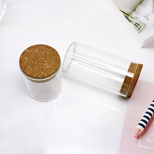 Recipiente Hermético para Decoración Navideña y de Pascua, Portavelas, Frasco de Vidrio Transparente para <span class=keywords><strong>Velas</strong></span>, Frasco para Aceites Aromáticos con Tapas de Corcho - Product Image 5