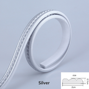 PVC tự dính mềm <span class=keywords><strong>TRIM</strong></span> <span class=keywords><strong>Faux</strong></span> thạch cao đúc cho cửa khung cửa sổ phong cách Châu Âu TV nền tường và trang trí biên giới - Product Image 2