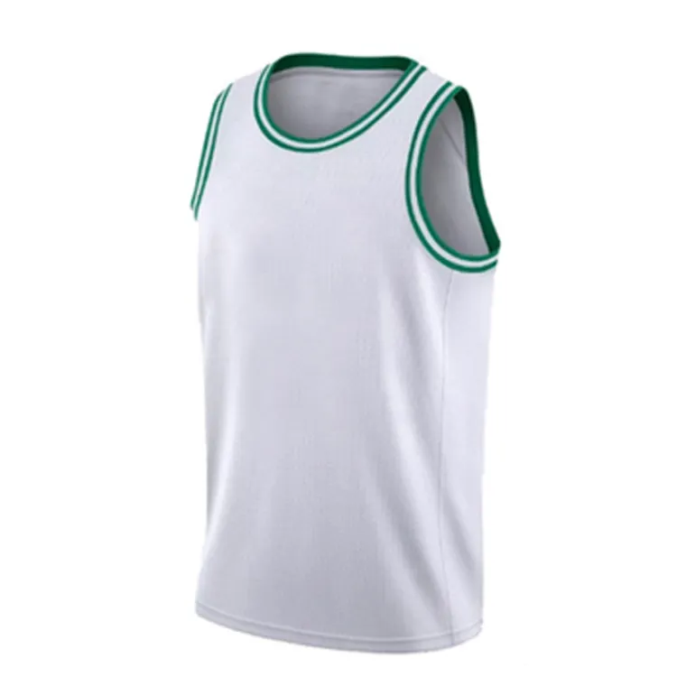バスケットボール用ジャージ女の子バスケットボール用白と緑のジャージ卸売カスタム