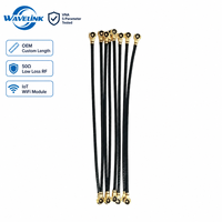 Kabel Koaksial Mikro RG1.13 Konektor RF Jumper 50 Ohm DC-3GHz Kabel Antena Tembaga untuk Modul GSM WiFi IoT Pigtail OEM