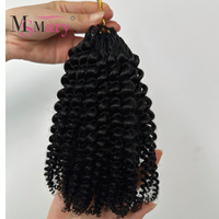Lots de Cheveux Naturels Vierges en Gros pour Crochet, Extensions de Cheveux Invisibles Bouclés Birmans en Vrac, 100% Cheveux Humains Pré-Bouclés