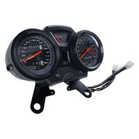 Speedometer Sepeda Motor 12V Tahan Air Profesional, Odometer LCD Digital, Pengukur Bahan Bakar untuk Suku Cadang Pengganti Sepeda Motor Jalanan