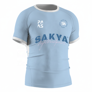 卸売 ノーギ スポーツジム ワークアウト スイム ラッシュガード MMA スリングス BJJ コンプレッションシャツ ストレッチ フロントロゴ - Product Image 2