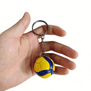 Promotional Gift Sports Ball Key Chain Keyring Bag Car Pendant <b>Small</b> Mini Volleyball Keychain - Product Image 2