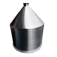 Broyeur Conique Commercial 30L 40L 50L en Acier Inoxydable 304 pour Liquides et Poudres Épaissies, Grand Calibre, Actionnement Pneumatique 220V