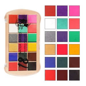 Set di 18 Colori per Trucco Viso per Bambini, Non Tossico, Sicuro per la Pelle, <span class=keywords><strong>Palette</strong></span> Professionale per Halloween e Cosplay - Product Image 1