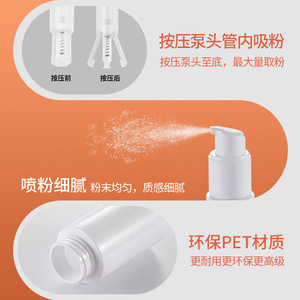 Flacon pulvérisateur pour cosmétiques, usage quotidien, soins des ongles et des cheveux, produits pharmaceutiques, en PET avec tête de pompe - Product Image 1