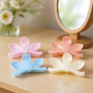 Fermaglio per capelli a forma di farfalla con perle, 2 pezzi per colore, scatola da 600 pezzi - Product Image 3