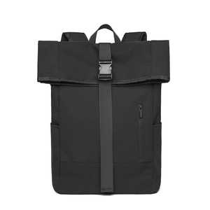 Cross-border Custom European casual roll-top <b>backpack</b>, <b>large</b>-capacity shoulder bag with roll-top closure, perfect for college - Product Image 5