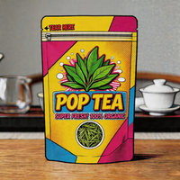 Sachet Doypack Personnalisé Imprimé Flexo en Feuille d'Aluminium, Stratifié PET+VMPET+PE de Qualité Alimentaire, Anti-humidité, avec Fermeture Zip, pour Thé en Vrac/Aliments