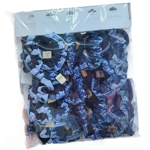 Élastique à cheveux Scrunchie en matériaux mixtes, haute élasticité, usage quotidien, couleur aléatoire, origine Jinhua, Printemps 2025 - Product Image 5