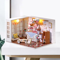Kit de maison de poupée 3D en bois certifié CE CPC, modèle miniature de maison de fête pour jeunes, puzzle en bois pour enfants et adultes, cadeau, fournisseur OEM ODM