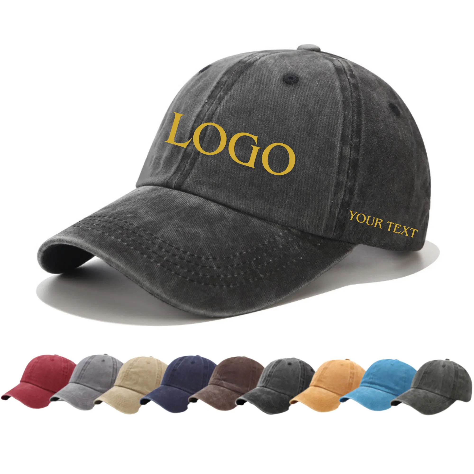 Wholesale Custom Cotton Baseball Caps Customize Sports Hats And Caps Embroidery Logo Cap for Man