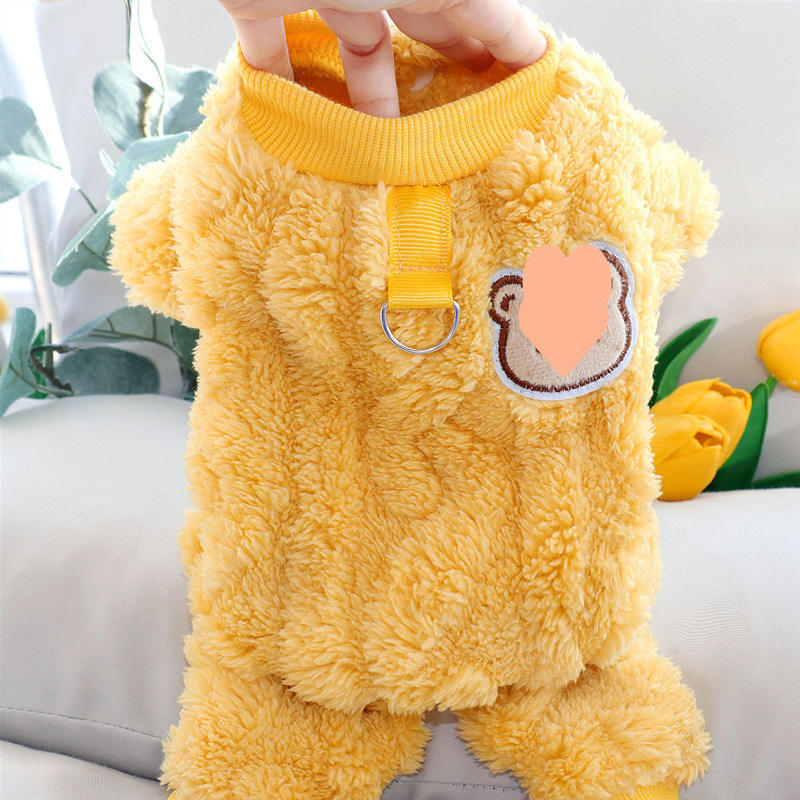 Yellow bear-pullable