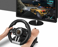 Volant de jeu à double vibration Pxn V3II pas cher avec levier de vitesses et pédales pour P4/Switch/PC