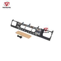 Grille avant noire ABS modifiée et améliorée TEYOUTE avec lumière ambre, compatible avec NISSAN D21 Pickup 1986-1987
