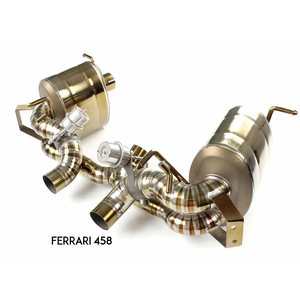 Sistema de escape de titanio AKS para <span class=keywords><strong>Ferrari</strong></span> <span class=keywords><strong>458</strong></span> Italia 4.5L V8 Catback System con válvula neumática - Product Image 6