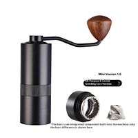 Moulin à café et à thé manuel moderne Mini 2.0 en acier inoxydable, design portable et pratique
