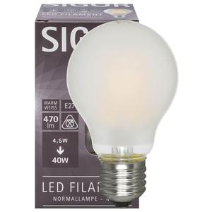 LED-filament-Lampe, AGL-Form, Matt, E27, 2700K, 4,5W (40W), 470 LM (9019601228) - Product Image 1