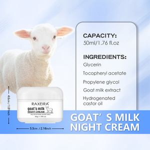 <span class=keywords><strong>Crème</strong></span> hydratante au lait de chèvre en gros, meilleure vente, éclaircissante, <span class=keywords><strong>anti</strong></span>-âge, <span class=keywords><strong>anti</strong></span>-<span class=keywords><strong>rides</strong></span>, blanchissante, <span class=keywords><strong>crème</strong></span> de nuit 50ml - Product Image 6