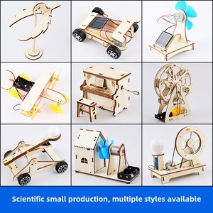 Thí Nghiệm Khoa Học Kit DIY Trẻ Em Của Giáo Dục Đồ Chơi Hand-Crank Máy Phát Điện Của Sinh Viên Công Nghệ Làm Từ Gỗ 3D Bộ - Product Image 5