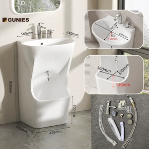 Hiện đại gốm phòng tắm wudu ablution lưu vực thân thiện với môi dễ dàng làm sạch tay rửa chân bồn rửa - Product Image 6