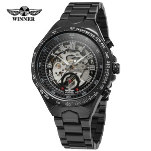 Los hombres Relojes de la fábrica de China T-ganador masculina reloj Montre Homme logotipo personalizado de lujo esqueleto mecá - Product Image 2