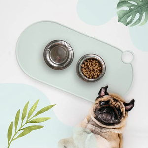 Silikonmatte für Futternäpfe | Einfache, Wasserdichte Silikonmatte für Futter- und Wassernäpfe | Futtermatte für Haustiere mit Hohem Rand - Product Image 2