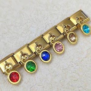 2025 ODM Italian Style Punk Buddhism Anniversary Stainless Steel Bracelets Silver Gold Plated Fashion Chain Link Bracelets - Product Image 3