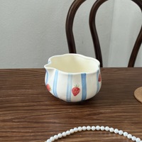 Ensemble de bols à matcha en céramique de style coréen Estick, motif de pétales façonnés à la main, sous glaçure, compatibles micro-ondes, idéal pour offrir