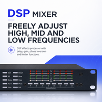 DSP480 Processeur de signal numérique 4 entrées 8 sorties pour enceintes, système de gestion de haut-parleurs avec crossover numérique pour sonorisation de scène, sonorisation en direct et PA