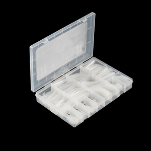 Venta al por mayor: Colección completa de puntas de uñas postizas de doble forma, almohadillas de silicona reutilizables y set de pegatinas de silicona para arte de uñas, para forma francesa de doble capa. - Product Image 2