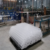 Barres et tubes en acrylique PMMA transparent multicolores sur mesure, barres en plexiglas transparentes de taille personnalisée OEM pour la décoration et la construction