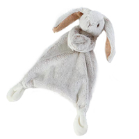 Adorable lapin de sécurité fait à la main pour nouveau-nés, apaise, super doux, couverture de confort pour bébé, jouet en peluche animal lapin, doudou lapin, CE CPC