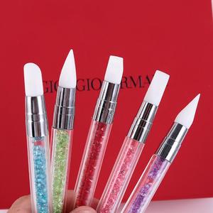 <span class=keywords><strong>Faria</strong></span> Factory Ventes d'usine Brosse à ongles en silicone à double tête Outils de pointage en strass Brosse à ongles en gros Stylo en silicone - Product Image 4