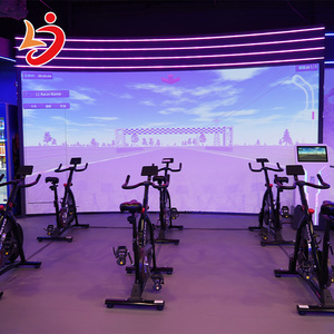 Simulateur <span class=keywords><strong>de</strong></span> vélo interactif LJ Multiplayer Cycling Racing Sport Projection, résistant aux intempéries, en ABS/PVC, jeu <span class=keywords><strong>de</strong></span> vélo spinning - Product Image 2