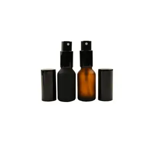 Hot Products Spray Bottle Beauty Empty Green frosted Glass Bottles Essential Oil Mist Spray Container Refillable Travel Bottle