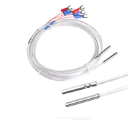 Sensor Suhu Termokopel Pt1000 Pt-100 Pt 100 Probe 3-Kabel Kelas A Bahan Stainless Steel OEM ODM