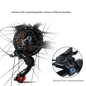 Bicicleta Eléctrica de Montaña de 7 Velocidades, 36V 8Ah 350W, Cuadro Rígido, Frenos de Disco Mecánicos, Neumáticos 700C*28C, Todoterreno, para Hombre - Product Image 5